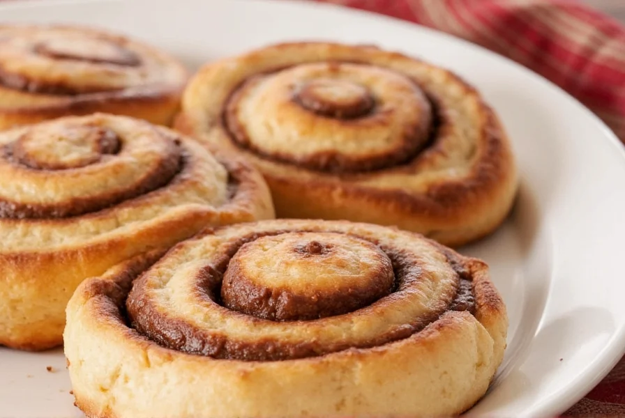 Comparison of properly proofed versus under-proofed cinnamon chocolate roll dough showing texture differences