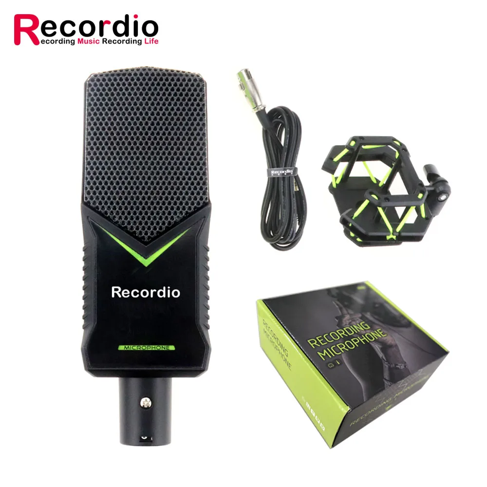 

GAM-260 Home studio recording microphone /Voice recorder external microphone/Professional microphones for recording and singing, Black color