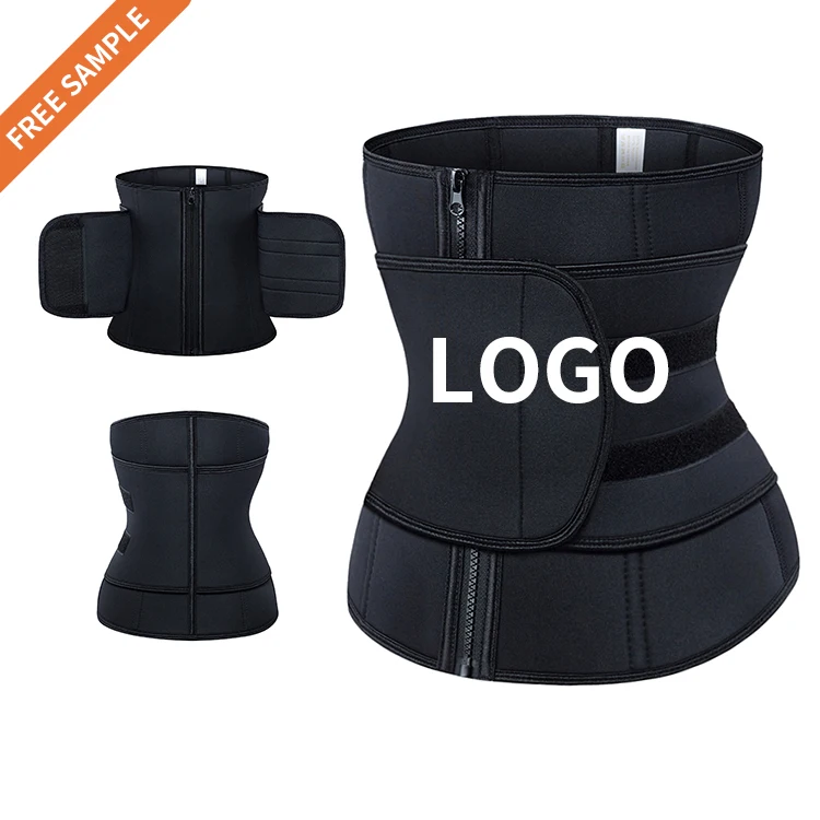 

Wholesale Neoprene One Belt With Zipper Sauna Sweat Fitness Sport Waist Trainer Bustier Corset
