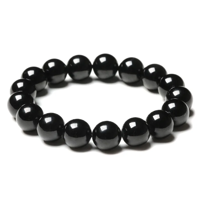 

Mens Black Tourmaline Stone Protection Yoga Beaded Bracelets Black Tourmaline Agate Bead Stone Crystal Bracelets Agate Bracelets