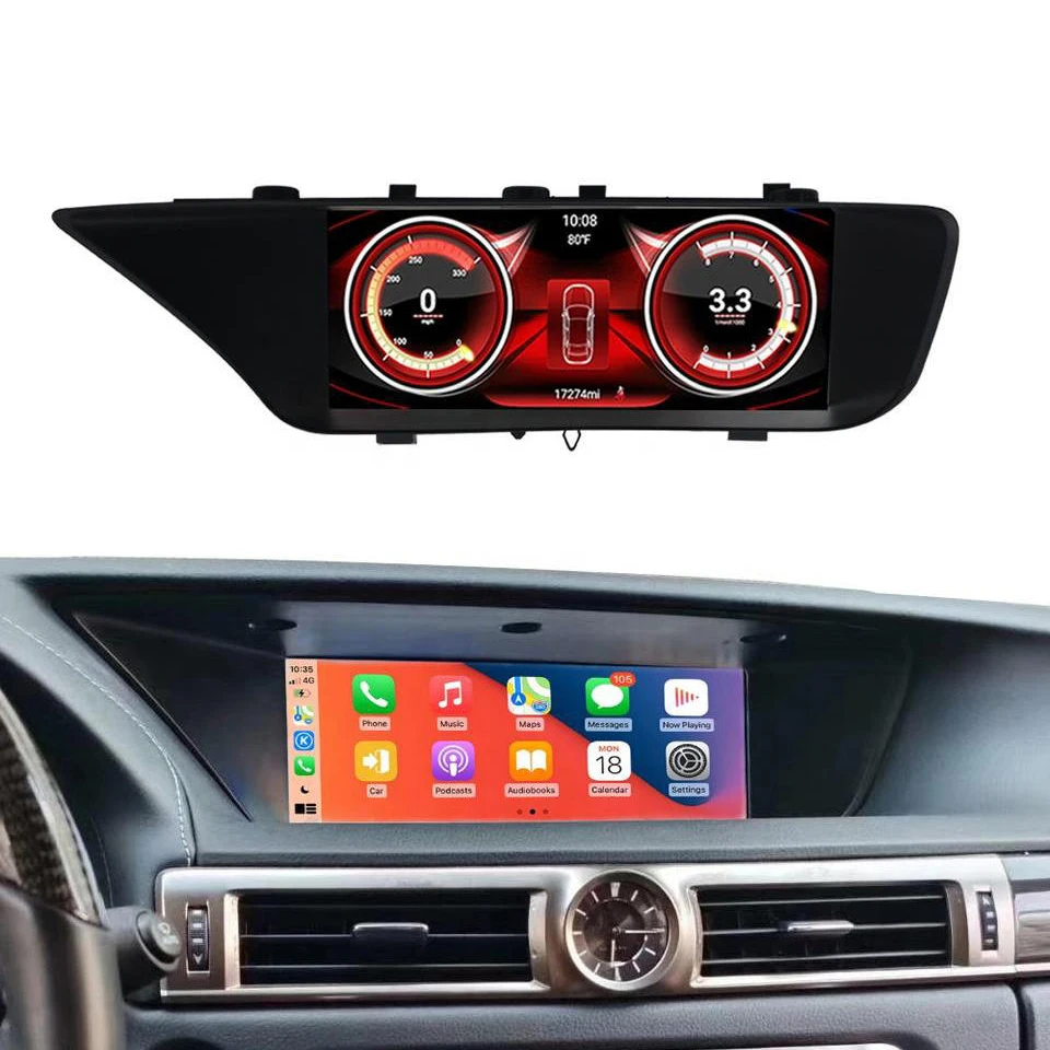 

8 Core Car DVD Player12.3'' Radio Mirror Link Navigation Head Unit Android Upgrade Replacement Screen For Lexus Gs 350 300 Gs300