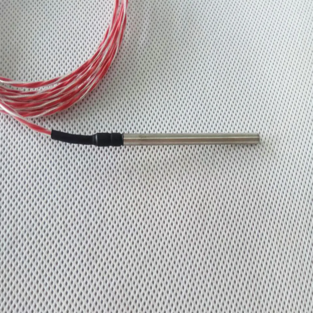 WZP-035 PT100/PT1000 element 6*80mm probe 1m PTFE cable  pt100 temperature sensor with needle type plug