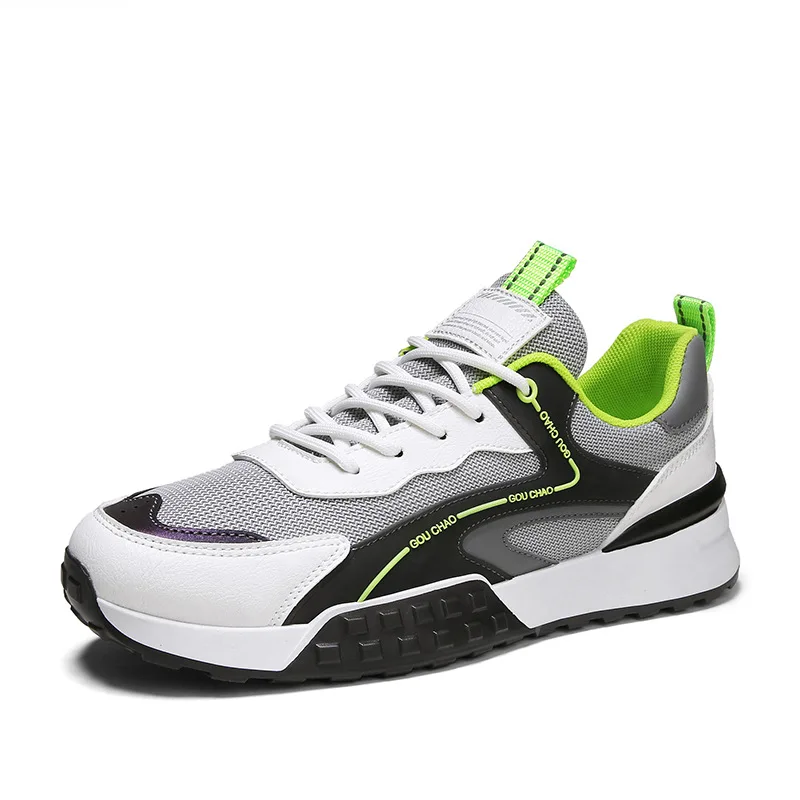 

Summer New Mesh Small White Board Shoes Leisure Sports Trend Single Shoes Breathable Outdoor Low Top Men's Shoes, As picture,or custom