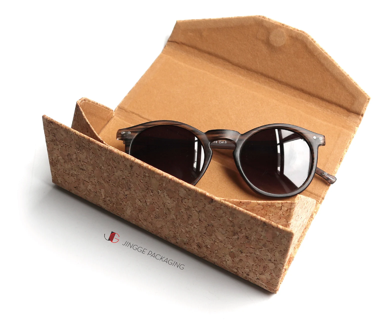 Cork Sunglasses Case Foldable Case Glasses Oem Folding Glasses Case For Sunglasses Packaging