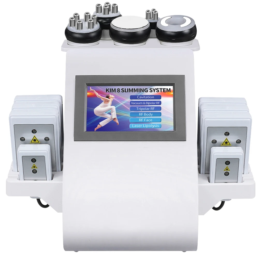 

6 in 1 40K ultrasound cavitation belly fat removal machine rf slimming beauty salon machine weight loss Vacuum cavitation system