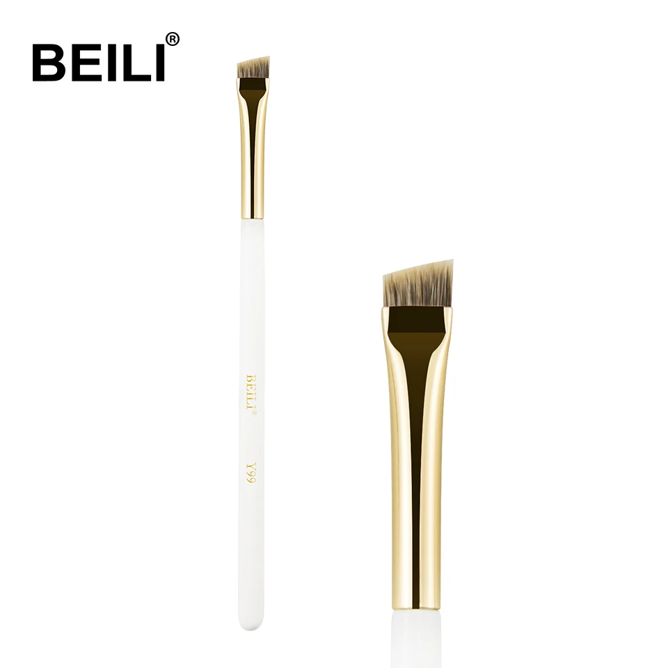 

BEILI Factory single professional thin flat concealer brush packaging custom logo private label synthetic hair brush for conceal