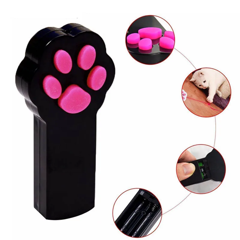 

Funny Cat Catch the Interactive LED Light Pointer Paw Cat Toys Red laser Exercise Chaser Toy Pet Scratching Training Supplies