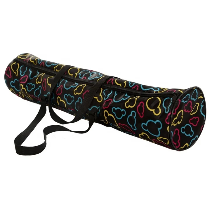 

High quality and fashion nylon yoga mat bag for fitness people, Red, black