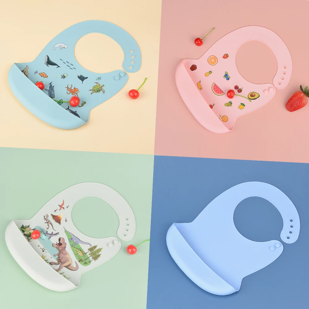 

Silicon Bib Wholesale Silicone Baby Bibs with crumb catcher