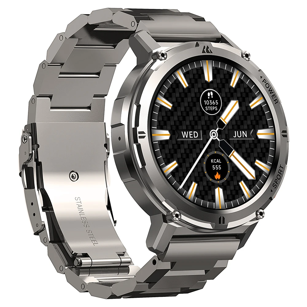 

Official KOSPET TANK T2 Smart Watch 2023 Stainless Steel Reloj Rugged Bluetooth Calling Smartwatch