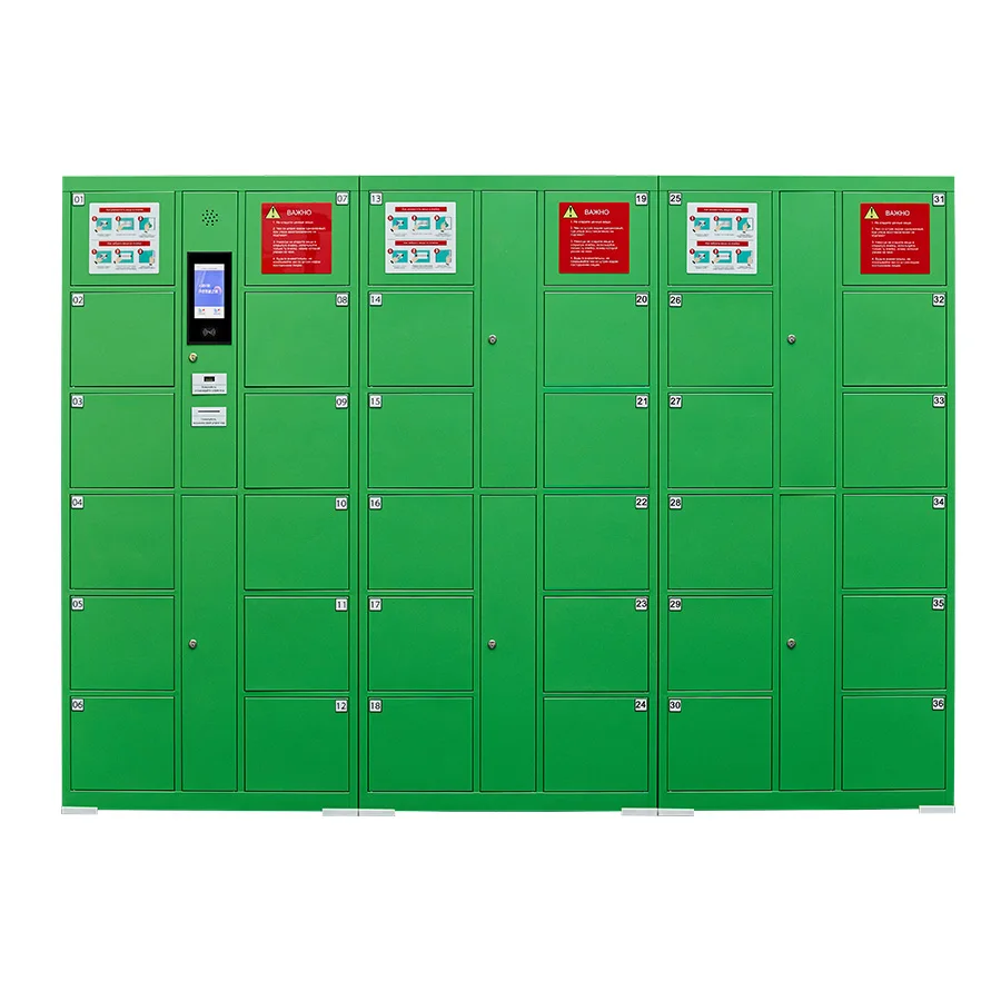 
Automatic Barcode System Metal Parcel locker Supermarket Luggage Locker 