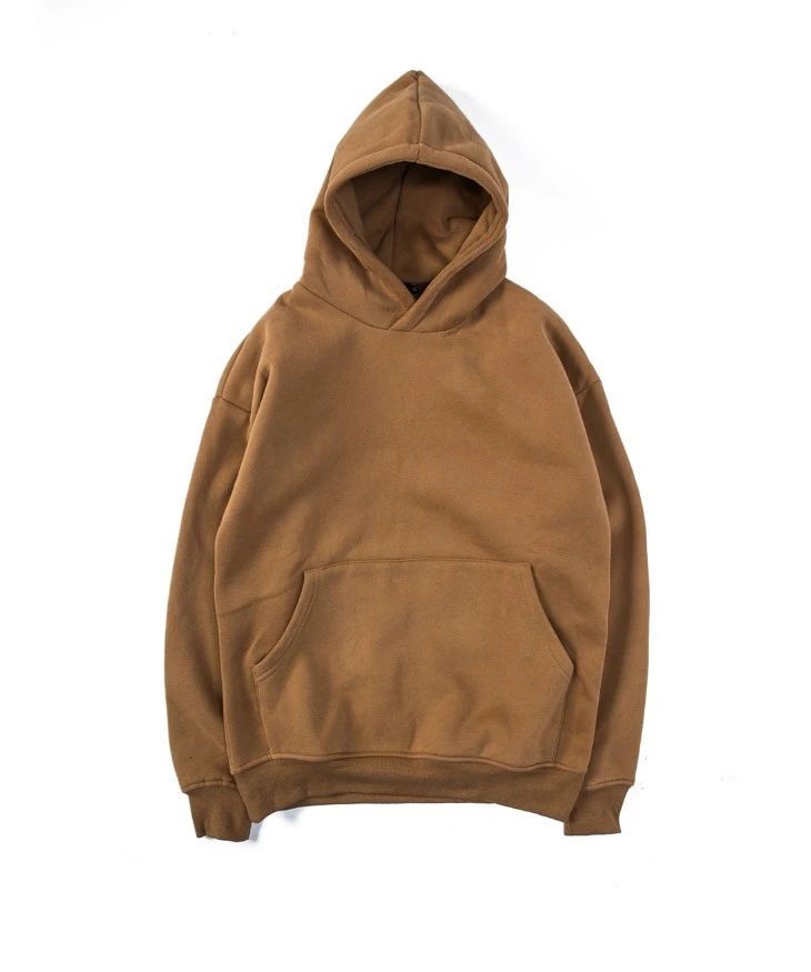 

high quality hoodies custom embroidery logo oversized thick heavy mens blank pullover hoodie without string