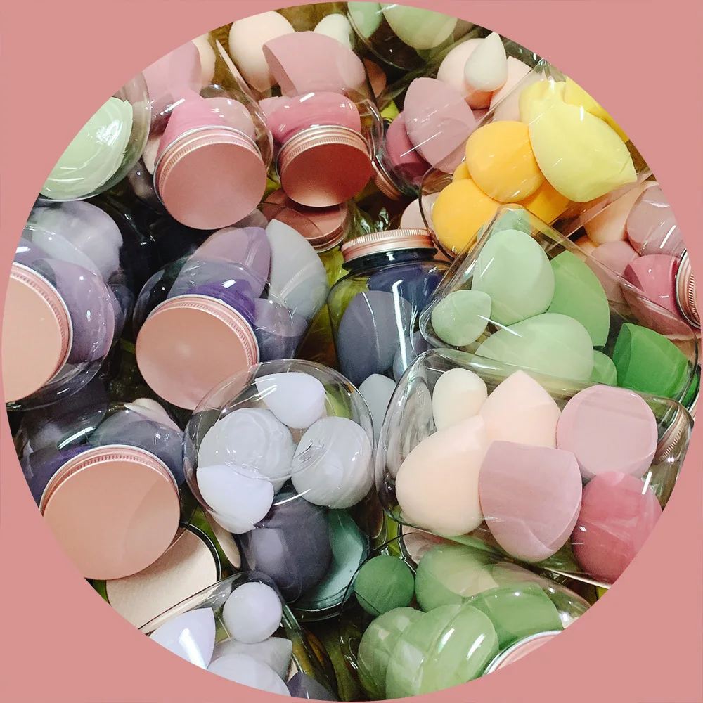 

High Quality Wet And Dry Dual Use Makeup Sponge Gourd Shape Make Up Sponge Sets