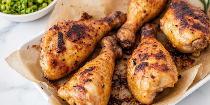 Chicken legs marinating in buttermilk