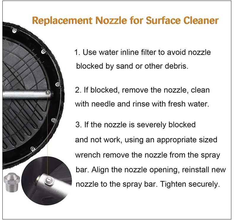 15.8 Inch High Pressure Washer Surface Cleaner With Wheels Pressure Washer Disc Buy High