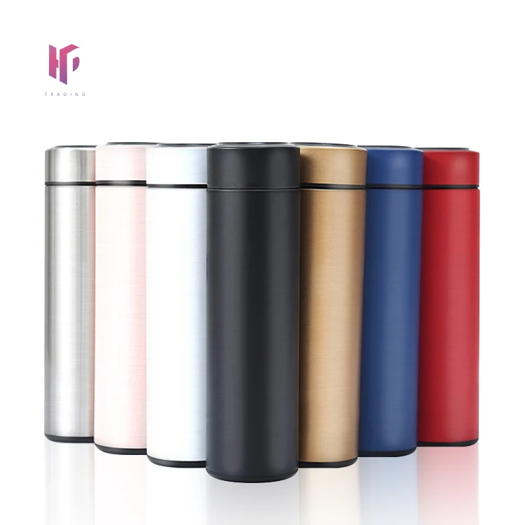 

Smart Water Cup Drinking Water Reminder Metal vaccum flask Insulated Led Temperature Display Sublimation Smart Water Bottle