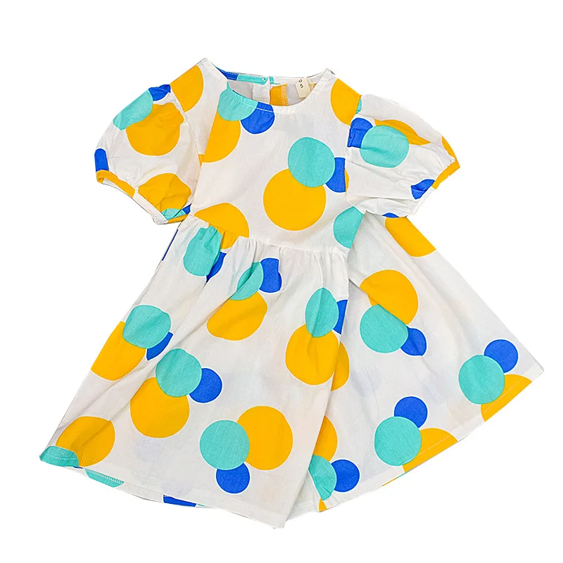 

Summer New Korean Printed Children's Wear Baby Skirt Girls Polka Dot Dress