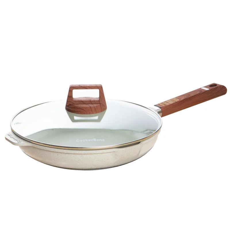 

24cm Aluminum fry pan Non-stick cookware set fry pan with Glass Lid