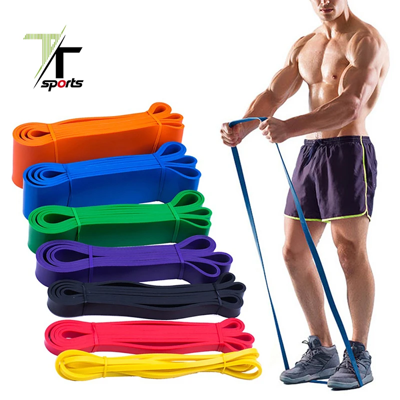 

TTSPORTS Pull Up Assist Band Fitness Strength Band Power Exercise Custom Latex Stretch Resistance Bands, Customized color