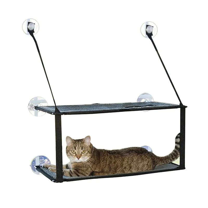 

Pet Bed Removable And Washable Soft Pet Hammock Beds Wholesale Hanging Luxury Cat Bed Window, Grey