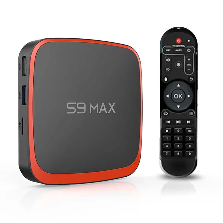 

2G+16G 4G+32/64G tvbox S9 MAX S905X3 network set top box Android 9.0 dual WiFi 8k TV box Network video player