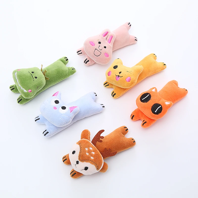 

new arrival wholesale interactive animal shaped cute plush toy catnip cat toy, As pcture