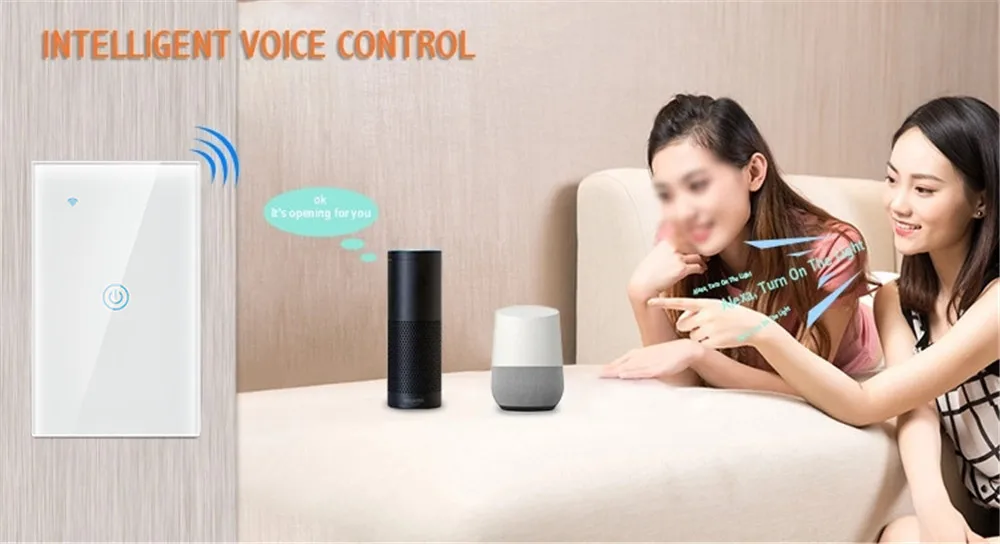 1GANG US Zigbee Switch/Smart Wireless Light Switch Zigbee Touch Switch Compatible with Alexa/GoogleHome/IFTTT - ANKUX.COM