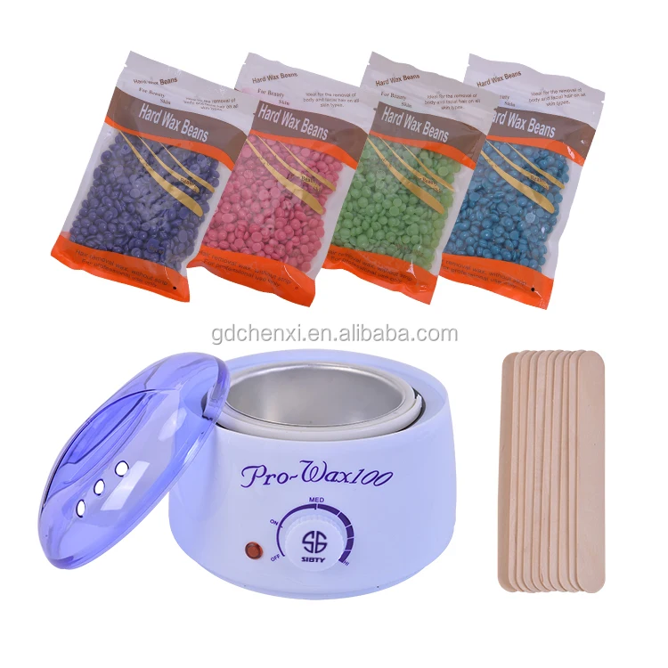 

Waxing Kit Wax Warmer Hair Removal with Wax Beans, White, pink, purple...