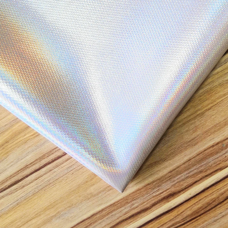 
Diy Glitter Faux Leather Manufacturer Synthetic Leatherette Laser Glitter Pu Pvc Vegan Leather For Shoes 
