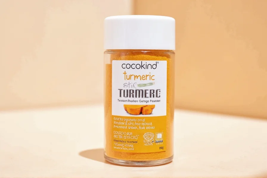 Cocokind Turmeric Stick single-serve packaging showing the powder contents and natural ingredients