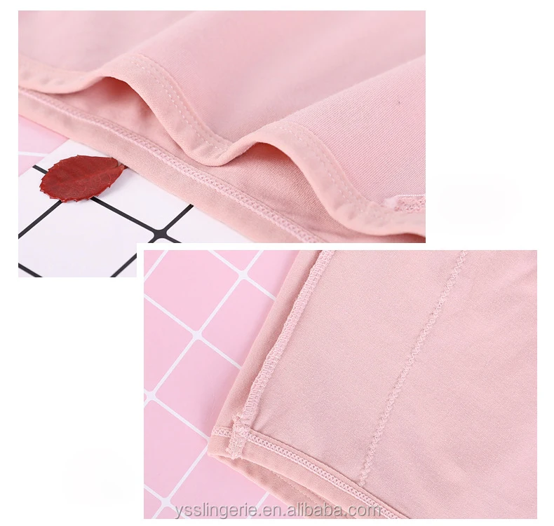 Seamless Plus Size Panties Flower Lace Highrise Cotton For Lady Solid