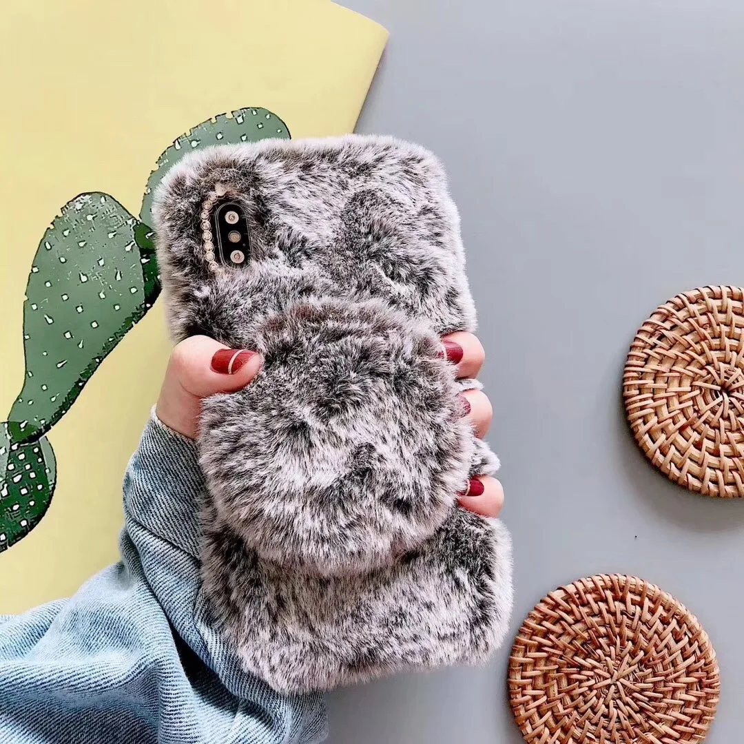 Cute Fluffy Fur Mirror Phone Case For Iphone 11 Pro Max Girls Shockproof Bumper Kickstand Cover Buy Fluffy Phone Case With Mirror Case For Iphone 11 Mirro Phone Case For Girl Product On