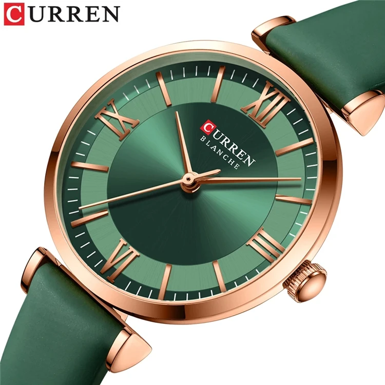 

NEW CURREN Watches Women's Quartz Leather Wrsitwatches Fashionable Classic Clock Montre femme