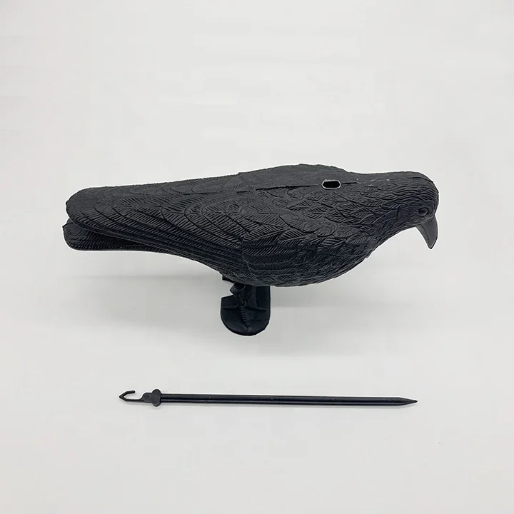 

Best-selling Plastic Crow Ornaments Bird Repeller Backyard Decor Garden, Black