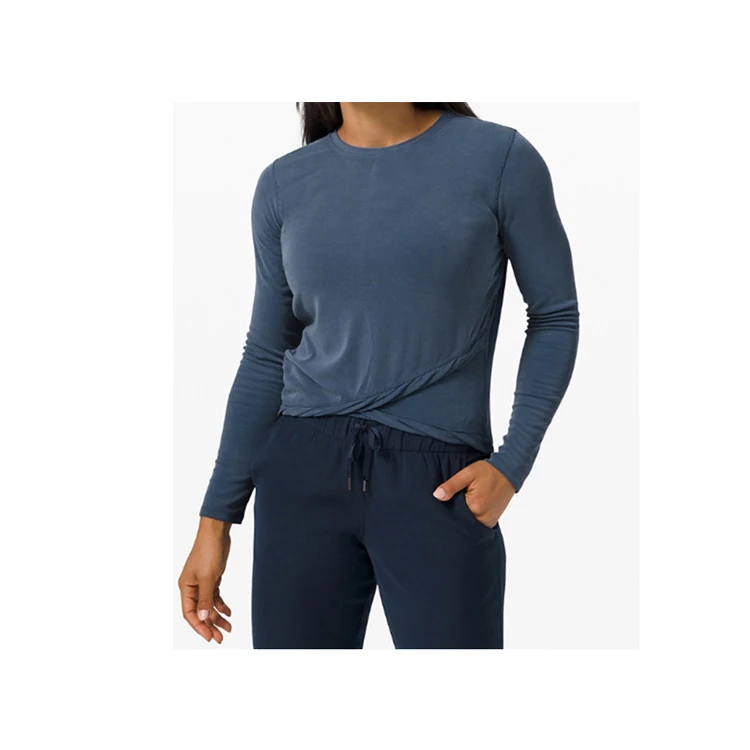 

LULU Women's Sports Running Women Yoga Loose Long Sleeve Top Fitness Shirt, 2 colors