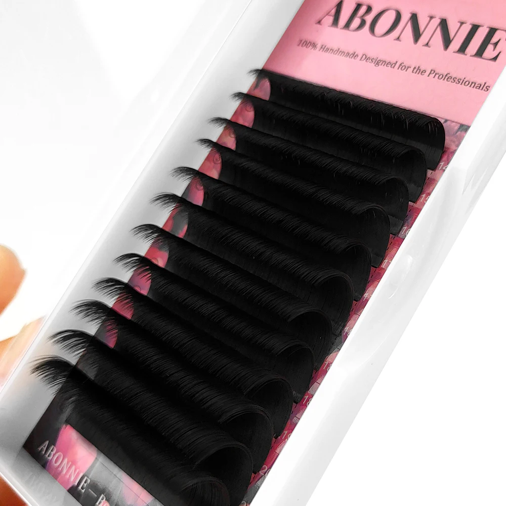 

Abonnie Cashmere Matte Private Label Easy Fan Eyelash Extention Softest Matte Dark Volume Lashes Easy Fan Volume Lash Extensions