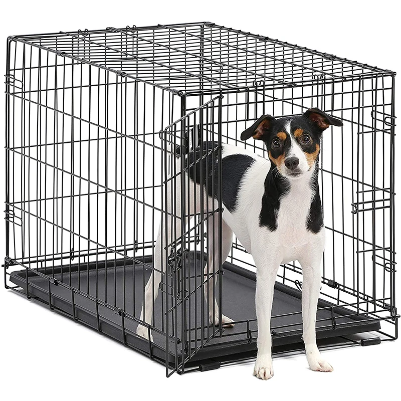 

stainless steel breathable xl metal kennels carriers houses crate cage cover display small collapsible animal pet dog cage, Customized color