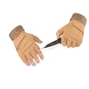 Military Special Forces Beige Tactical Army Gloves Anti Slip Outdoor Tactical Fingerless Gloves