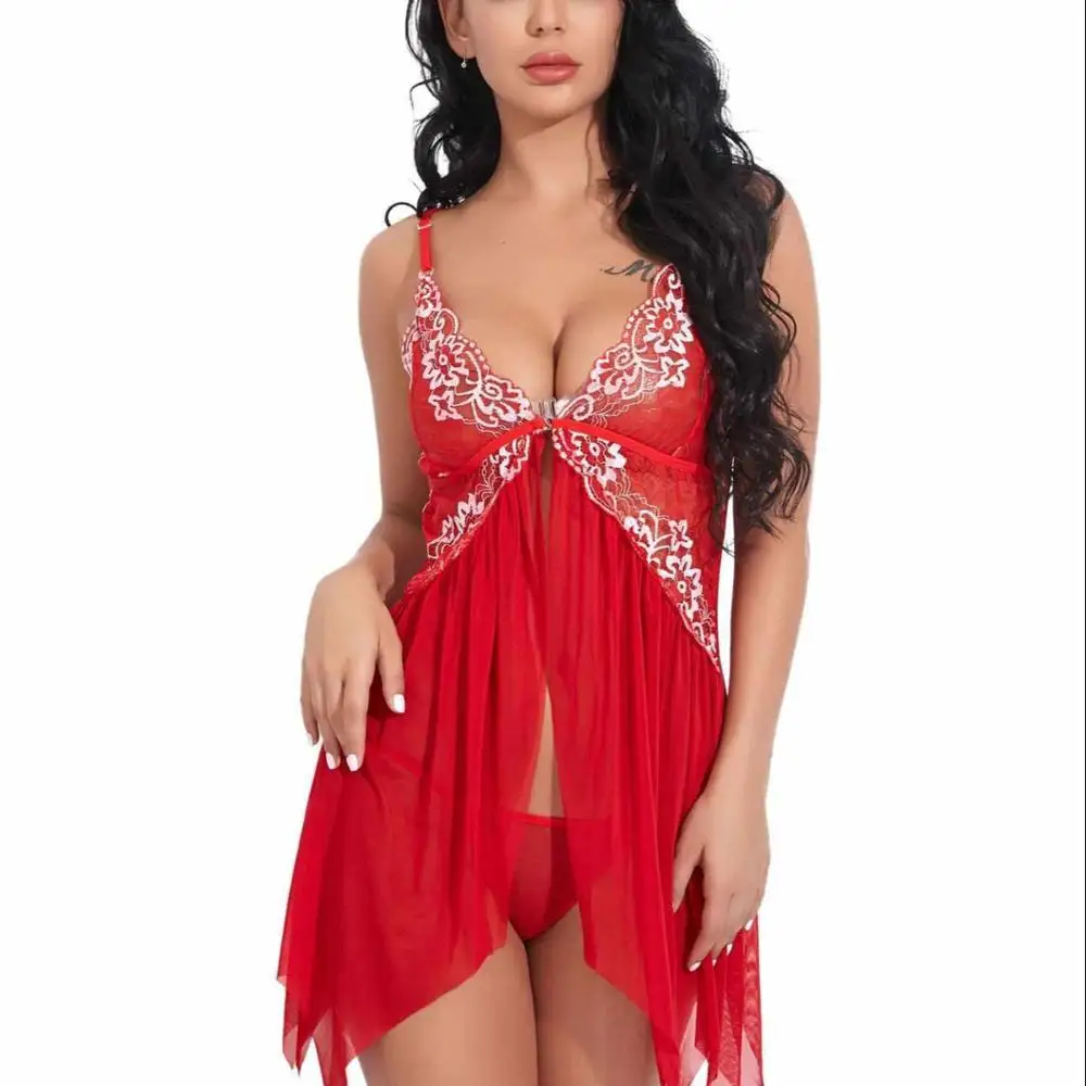 

New Style Fashion Sexy Cheap Lace Lingerie Sexy Hot Transparent Sexy Lingerie Women Sleepwearwomen's Clothing Sleepwear, As request