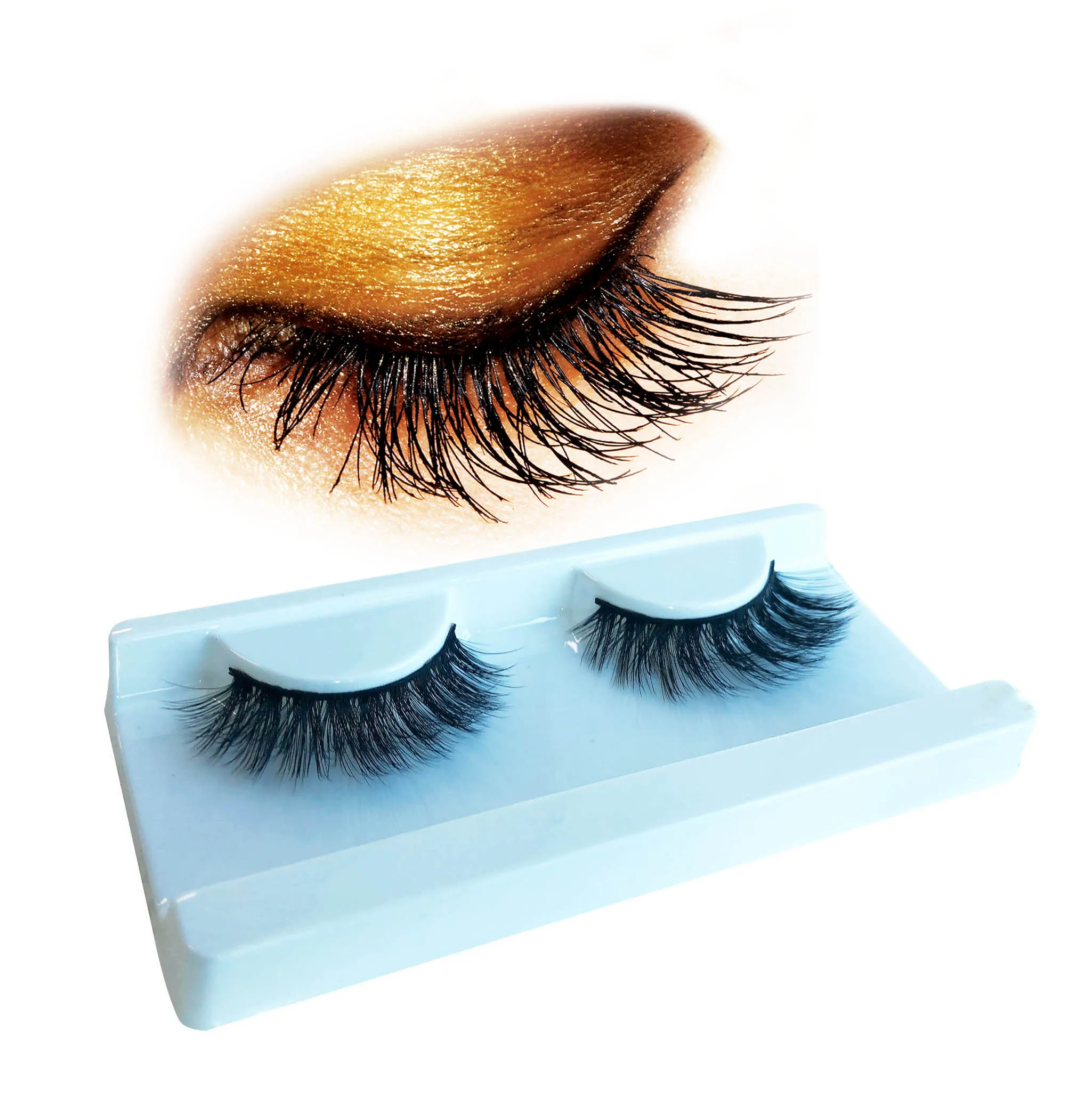 

Free Sample Private Label 3D Faux Mink Strip False Eyelash Eye Lash, Black