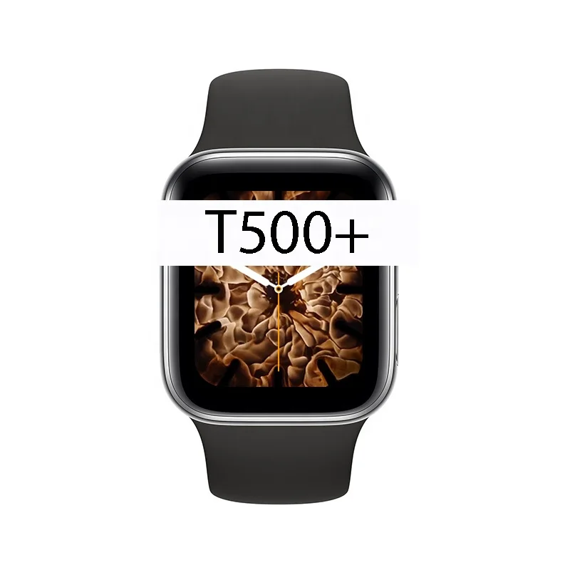 

Amazon hot sale t500 + smartwatch waterproof heart rate music control phone call hiwatch 6 reloj inteligente t500+ smart watch