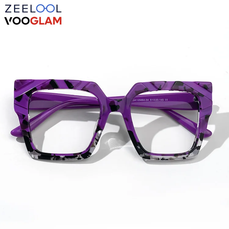 

Zeelool Vooglam Fashionable High End Rectangle Acetate Optical Eyewear Frame Eye Glasses For Women