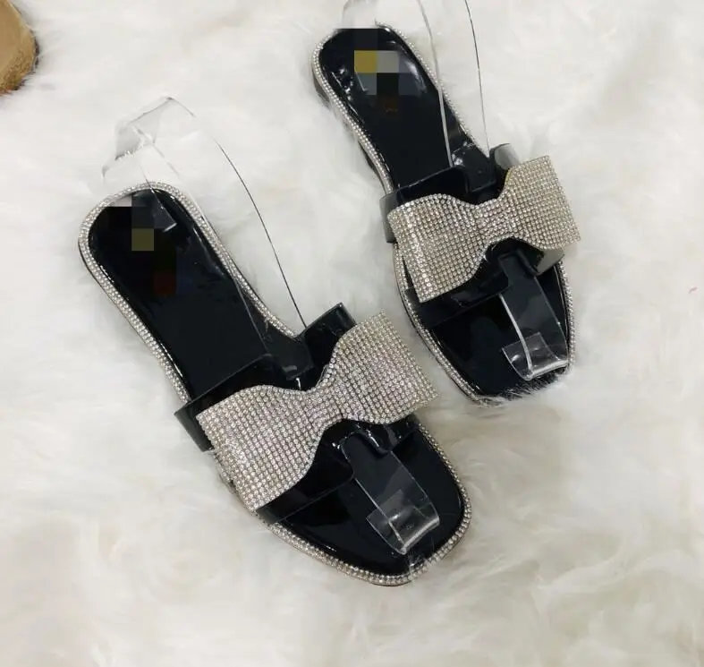 

Popular design crystal women sandals shoes in summer