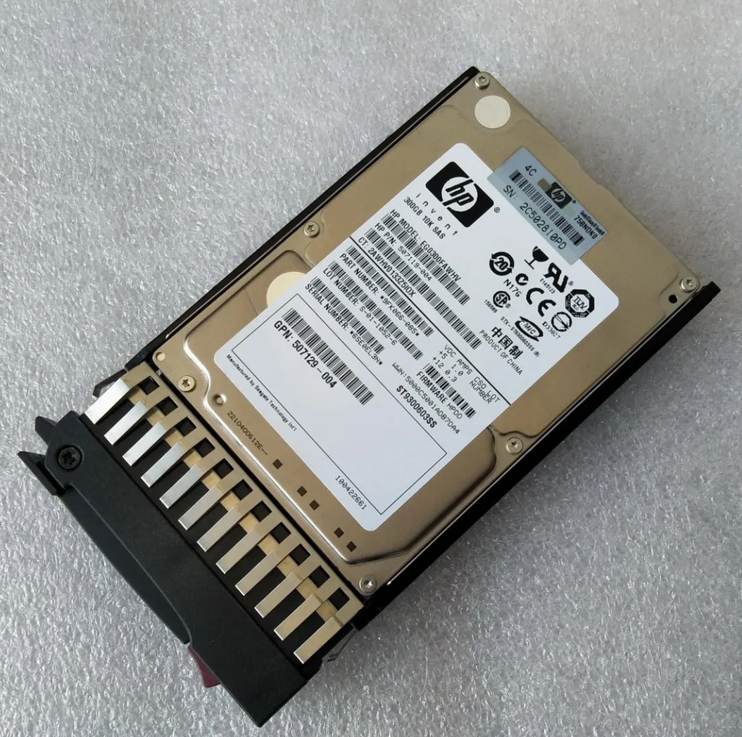 

507284-001 Original HPE 300gb 10K SAS 2.5 Hard Disk HDD for G5/G6/G7 Server
