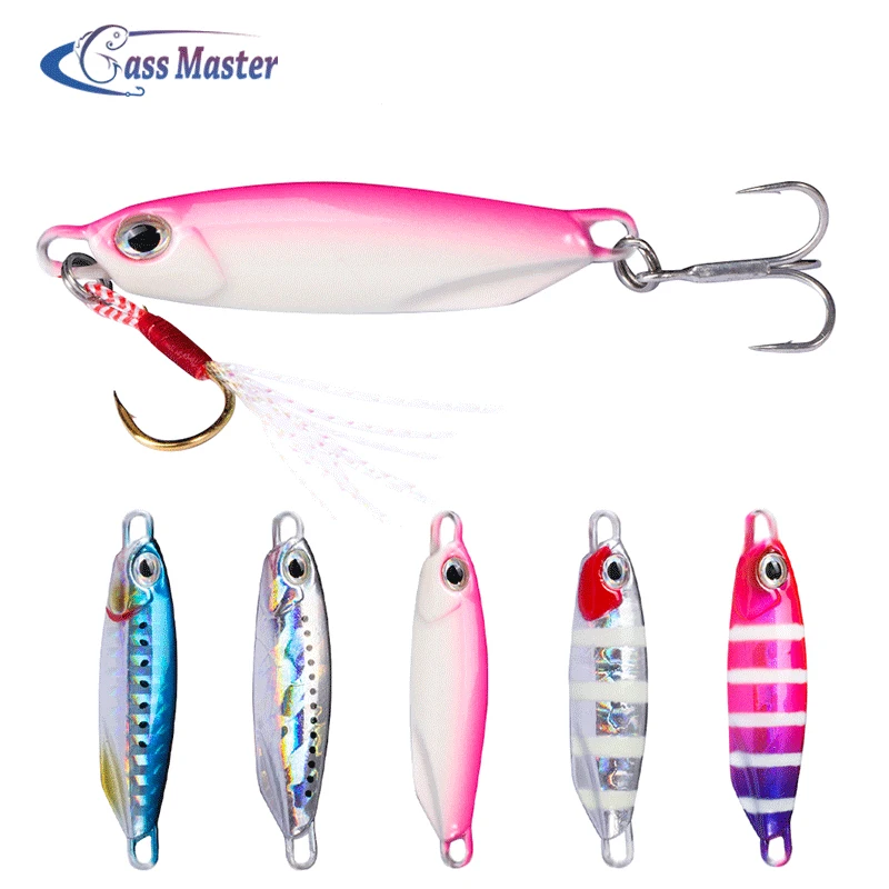 

Bassmaster Luminous Effect Laser Body Metal Jig lure lead slow sea fishing jig