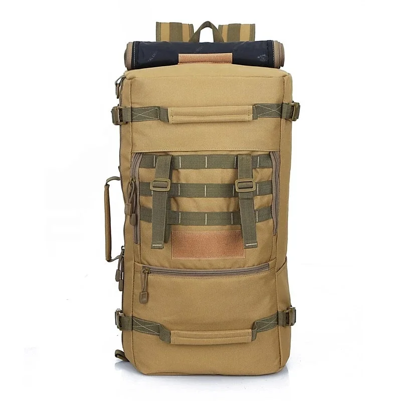 

Camouflage Nylon Backpack Men'S Sports Bag Molle Tactical Backpack Shoulder Camping Sports Big Bag Rucksack Travel Bag, Sports duffle black khaki bag