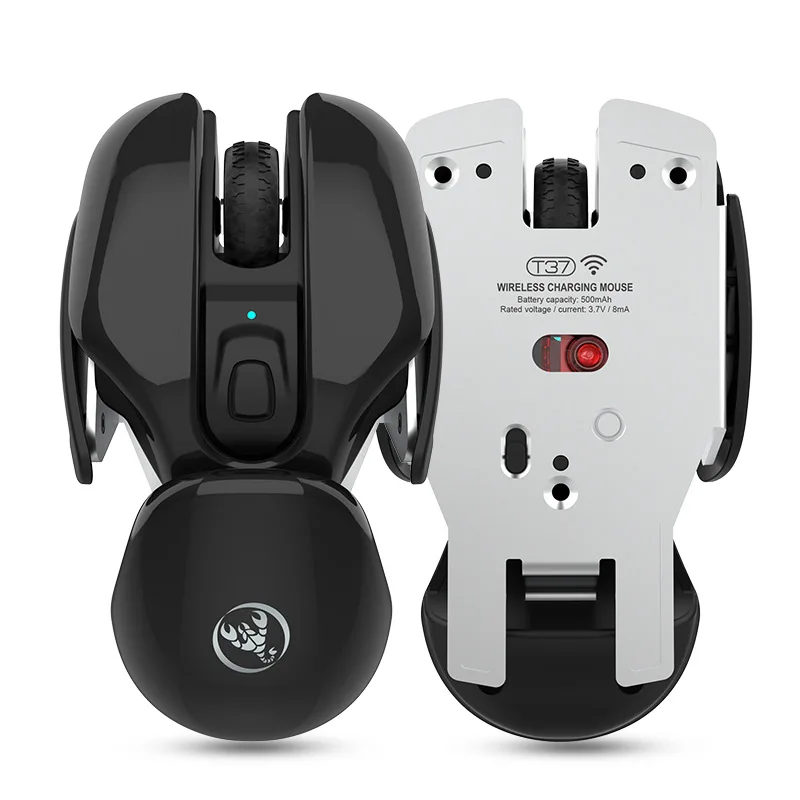 

Hot Selling Products Individual Design Wireless Rechargeable Gaming Mouse Pink