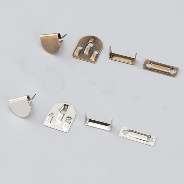 

4 Parts Three Claw Metal Brass Stock Goods Trouser Hook And Bar Closure For Pants, Nickel,anti brass,gun metal;customized color