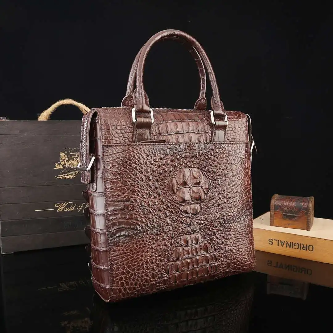 

2020 New Collection Imported Crocodile Skin From Bangkok Luxury Style Handbag &amp crocodile Briefcase, Choice