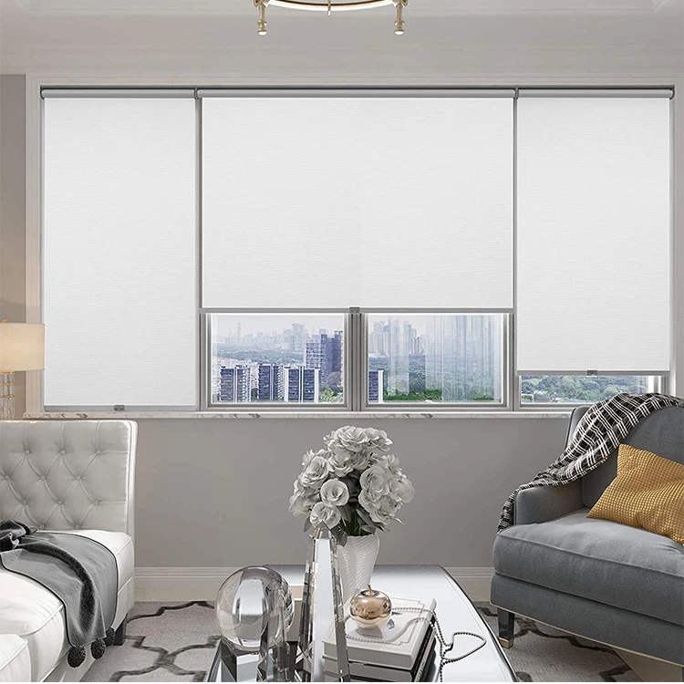 

Day And Night Manual Window Shades Adjustable Roller Blinds Curtain Blinds System, Customer's request